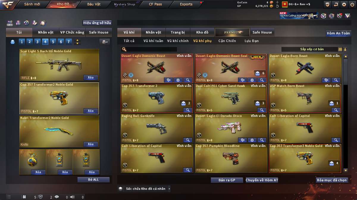 shop acc cf uy tin gia re